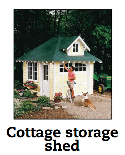 Storage Shed Cottage Plans PDF Plans storage garden shed plans ...