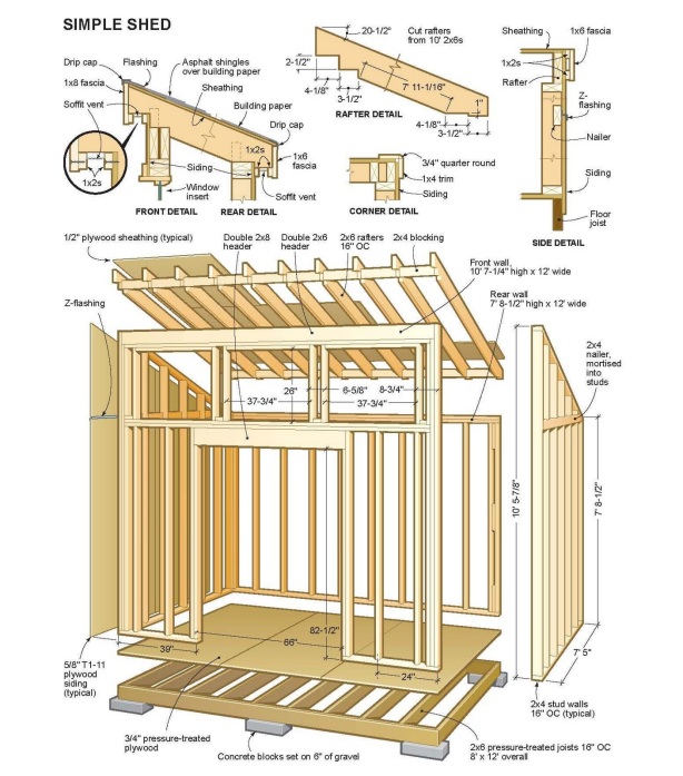10 shed plans with roll up door Here | Marskal